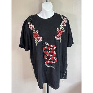 Damati Embroidered Tshirt XL GG INSPIRED SHIRT....BLACK